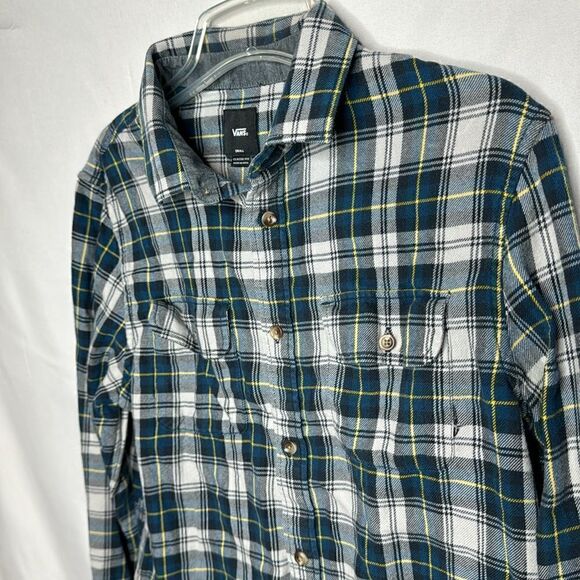 Vans Classic Fit Plaid Button Down Men’s Shirt. Size Small. - Picture 2 of 7